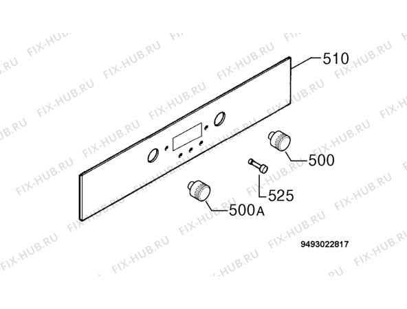 Взрыв-схема плиты (духовки) Privileg 179363_60790 - Схема узла Command panel 037